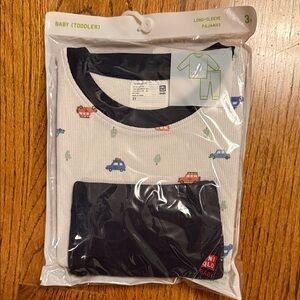 Uniqlo Toddler Pajamas with Car Print